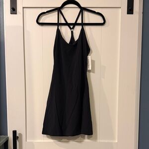 Chic Black Dress with Built-in Shorts